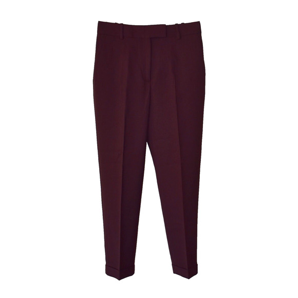 A8 NWT REISS Berry Wool Blend Slash Pocket Frea-Slim Leg Trouser Pants Sz 4 $240 - Picture 1 of 7